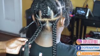 Jumbo Box Braids Regular Speed [upl. by Cortney873]