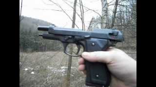 TEST PISTOLET A BLANC BRUNI 92F 9MM PAK [upl. by Yelnats]