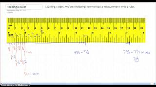 How to read measurements on a ruler [upl. by Raff524]