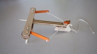 Make A Mini Wooden Ballista Catapult [upl. by Eivod613]