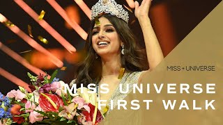 Indias Harnaaz Sandhus FIRST WALK as 70th MISS UNIVERSE  Miss Universe [upl. by Linc]