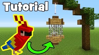 Minecraft Tutorial How To Make A ParrotBird Cage [upl. by Anisamoht]