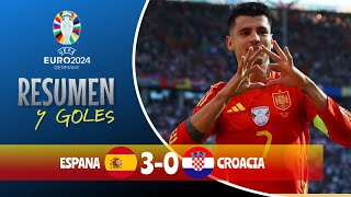 España  Croacia  30  Resumen y Goles  Eurocopa 2024 [upl. by Leroy]