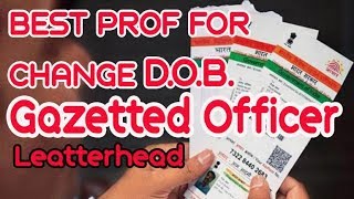 Aadhaar Card Gazetted Officer Letterhead copy and Gazetted Officers List [upl. by Ierdna162]