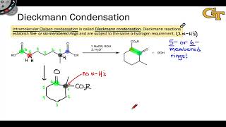 1304 Dieckmann Condensations and Crossed Claisen Condensations [upl. by Aspia279]