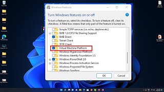 Enable Virtual Machine Platform in Windows 11 [upl. by Sidnarb592]