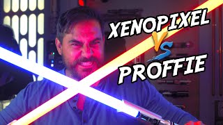 Neopixel Lightsaber Comparison PROFFIE VS XENOPIXEL V3 [upl. by Ranjiv]