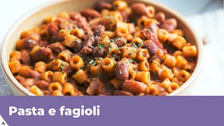 PASTA E FAGIOLI Ricetta classica [upl. by Ennayar]