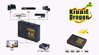 How to use quot4K Supported 3to1 HDMI Switchquot [upl. by Raddi]