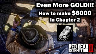 MORE GOLD how to make 6000 early in chapter 2 in addition to the Explorer Challenge  Red Dead 2 [upl. by Niaz]