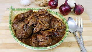 Adobong Atay ng Manok  Chicken Liver Adobo [upl. by Enileda632]