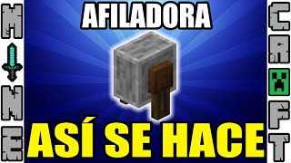 COMO HACER LA AFILADORA EN MINECRAFT [upl. by Aronoh]