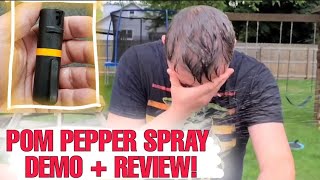 POM OC Pepper Spray Review  Tips amp Demonstration [upl. by Naeerb217]