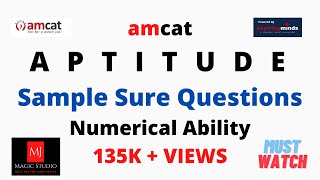 AMCAT  Aptitude Questions with Solutions  Sample Sure Questions  20232024 [upl. by Eirrahs]