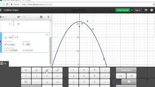 Quadratic Regression Desmos [upl. by Linder]