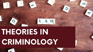 Theories in criminology [upl. by Arakihc]