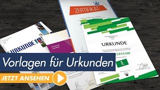 Produktvorstellung  Großes Urkunden und Zertifikatepaket [upl. by Loris312]