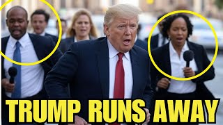 Trump RUNS from REPORTERS ONE DAY After Zelensky DISASTER MEETING [upl. by Yllatan995]