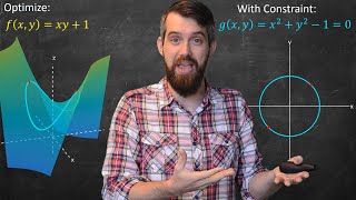 Lagrange Multipliers  Geometric Meaning amp Full Example [upl. by Narmis]