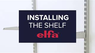 How To Install an Elfa® Shelf [upl. by Louisa]