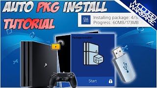 PS4 Auto Pkg Install Tutorial  Installing Pkgs Without Debug Settings [upl. by Brottman561]