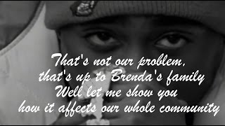 2Pac  Brendas Got A Baby lyrics on screen [upl. by Jt]