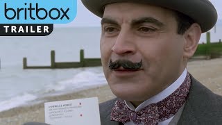 Poirot  Trailer  BritBox [upl. by Kcirdnekel]