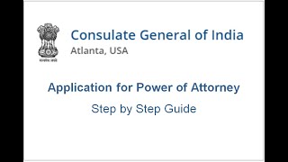 How to apply for Power of Attorney attestation at CGI Atlanta [upl. by Arvad626]