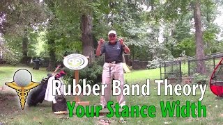 Golf Swing Setup Stance Wide Knees Flared Feet and the Rubber Band Theory [upl. by Dody]