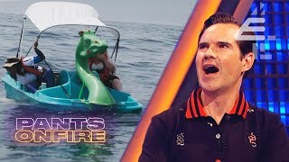 Jimmy Carr SHOCKED  Travelling Europe to Africa in a PEDALO  Pants on Fire [upl. by Alemrac313]