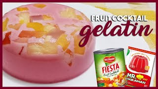 Fruit Cocktail GELATIN  Easy Desserts  Mamas Kitchen [upl. by Phippen]