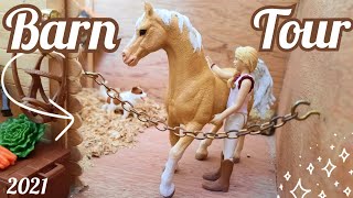 HUGE Schleich Horse Barn Tour  Schleich Barn Tour  May 2021  Schleich Horses [upl. by Jumbala]