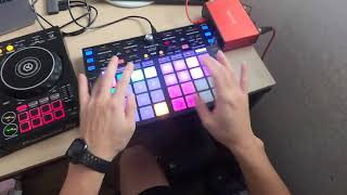 performing ddj 400 amp ddj xp1  mi gente amp turn down for what DJ DoubleDragon Mix [upl. by Annohsed]