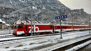 Winter trip to Bern Luzern – Interlaken express part 13 [upl. by Ahsinawt]