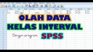 MEMBUAT KELAS INTERVAL DENGAN PROGRAM SPSS [upl. by Bond]