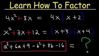 Factoring Trinomials amp Polynomials Basic Introduction  Algebra [upl. by Anitsim]