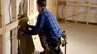 Finished basement How to insulate with ROCKWOOL [upl. by Ekihc]