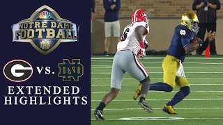 Georgia vs Notre Dame EXTENDED HIGHLIGHTS  NCAA Football  NBC Sports [upl. by Nacnud131]