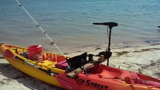 How to mount a trolling motor on a saltwater fishing kayak DIY [upl. by Hiltner273]