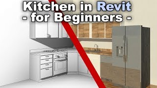 Quick Kitchen in Revit for Beginners Tutorial Revit Interior Design [upl. by Rycca724]