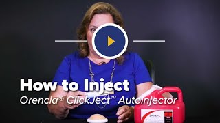 How to Inject ORENCIA abatacept ClickJect™ Autoinjector [upl. by Renwick]