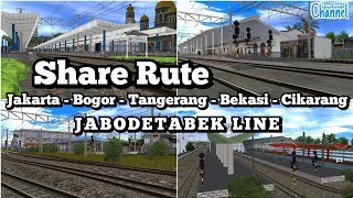 SHARE Rute Daop 1 Jabodetabek Line  Trainz Simulator Android [upl. by Wrench255]