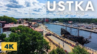 POLAND  USTKA  WALKING TOUR 2022 4K [upl. by Chaffinch]