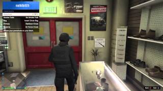 Gta 5 how to put on a duffel bag on your back [upl. by Eillen]