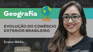 Evolução do comércio exterior brasileiro​  Geografia  Ensino Médio [upl. by Fatsug]