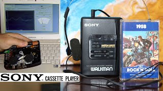 Replacing belt in a Sony Walkman 19901999 [upl. by Assyle]