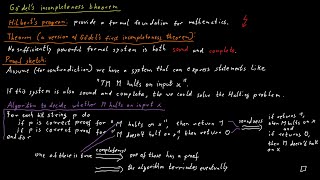 Gödels Incompleteness Theorem [upl. by Dunham]