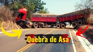 Caminhões ao extremo AS MELHORES QUEBRAS DE ASA [upl. by Namie]