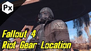 Fallout 4 Riot Gear Location NCR Ranger Veteran Armor Mod [upl. by Lora]