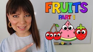 📚 LAS FRUTAS EN INGLES Y ESPAÑOL 🤓 PRONUNCIACION [upl. by Eberto]